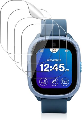 واقي شاشة مكون من 4 قطع لساعة Verizon Gizmo Watch 4، مصنوع من مادة TPU الناعمة، وشفاف عالي الدقة، وخالي من الفقاعات، وحساس للمس in Kuwait