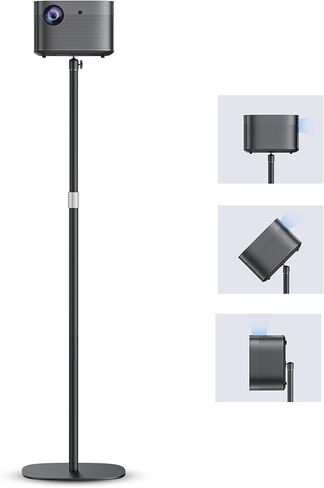 Projector Stand Floor Mount with Adjustable Height 20''-50'', Universal Projector Mount 360° Rotatable Compatible with Projector, Camera, Webcam for Home & Office & Outdoor in Kuwait