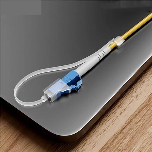 LC dust Cap Square Long Tail 100pcs for Fiber Optic Jumper Connector 1.25mm Handle Protective Cover Plug with Braid in Saudi Arabia