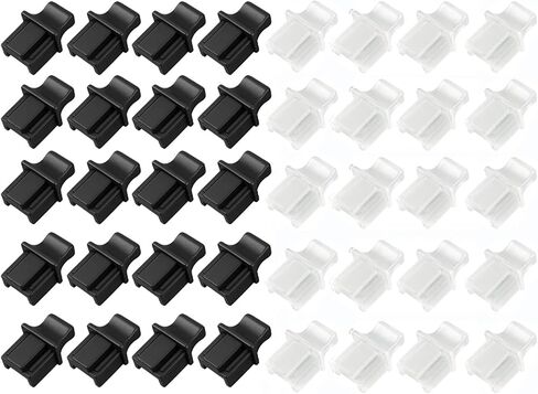 80 قطعة من أغطية الغبار RJ45، سدادات غبار من السيليكون، واقيات منفذ إيثرنت LAN لشبكة Swticher، جهاز التوجيه، محور الكمبيوتر، قابس مضاد للغبار (Blac) in Kuwait