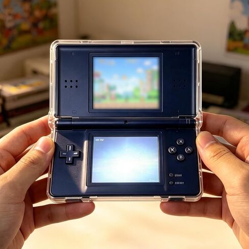 مجموعة ملحقات JDGPOKOO 4 في 1 لجهاز Nintendo DSi، وغطاء حماية شفاف لجهاز NDSi، مجموعتين من واقيات الشاشة وكابل شحن متوافق مع NDSi فقط in Kuwait