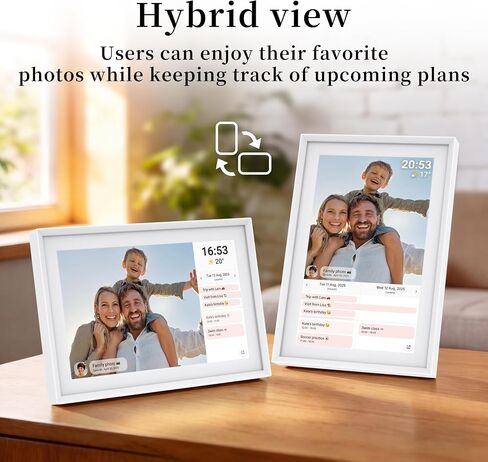 10.1 Inch Digital Picture Frame & Digital Calendar, Frameo WiFi Photo Frame in Kuwait
