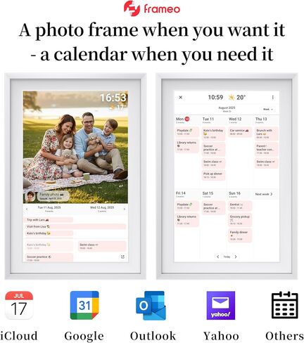 10.1 Inch Digital Picture Frame & Digital Calendar, Frameo WiFi Photo Frame in Kuwait