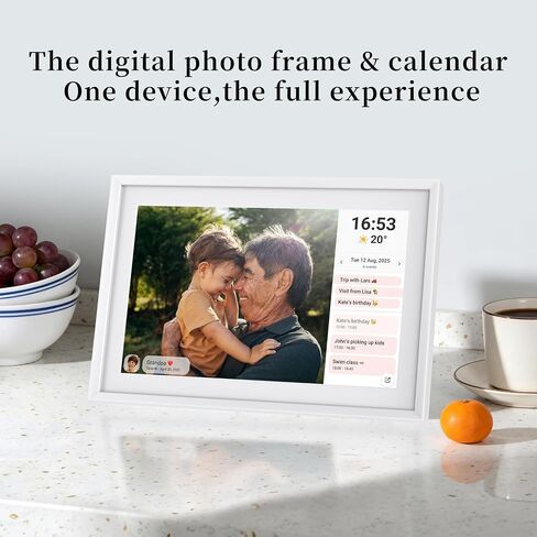 10.1 Inch Digital Picture Frame & Digital Calendar, Frameo WiFi Photo Frame in Kuwait