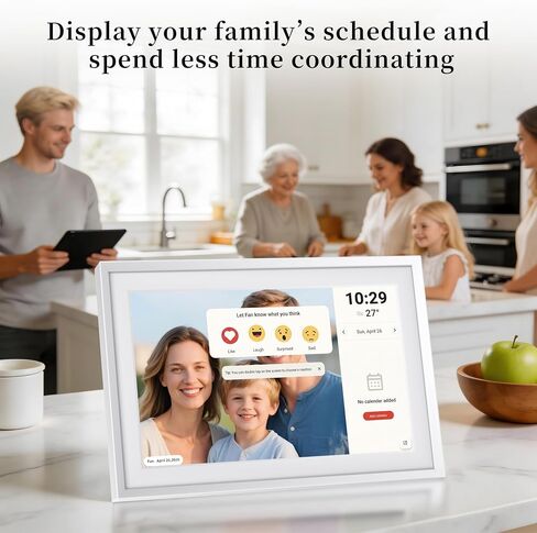 10.1 Inch Digital Picture Frame & Digital Calendar, Frameo WiFi Photo Frame in Kuwait