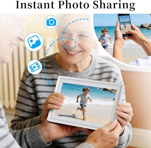 10.1 Inch Digital Picture Frame & Digital Calendar, Frameo WiFi Photo Frame in Kuwait
