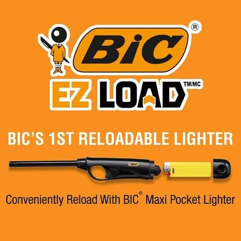 ولاعات تحميل BIC EZ، قابلة لإعادة التعبئة وتدوم طويلاً، قد تختلف الألوان in Kuwait