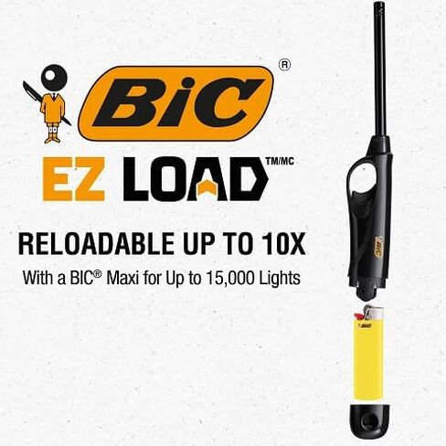 ولاعات تحميل BIC EZ، قابلة لإعادة التعبئة وتدوم طويلاً، قد تختلف الألوان in Kuwait