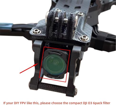 ND Filters Set for DJI O3 Air Unit/AVATA Filter, 6-Pack UV/CPL/ND8/ND16/ND32/ND64 Perfect Filters Kit for DIY FPV Drones with DJI O3 Lens- Snap-in Design for Secure Use-Not Come Off Easily in Saudi Arabia