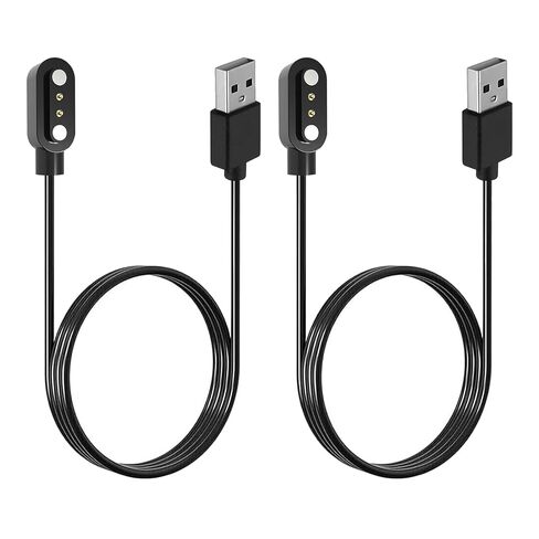 2-Pack Magnetic Smartwatch Charger for BIGGERFIVE Brave 2 BW01 BW02, Replacement USB Power Cord for Kids Fitness Tracker, 2-Pin Magnetic Suction Charging Cable Accessory, 2ft/60cm (NOT for Vigor 2L) in Saudi Arabia