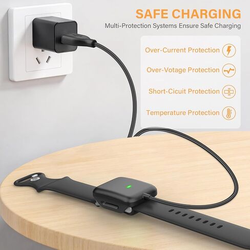 Charger Compatible with Whoop 5.0/MG, 3.3Ft USB Portable Magnetic Charging Cable Cord Accessories for Whoop 5.0/MG Smartwatch, Not Compatible with WHOOP4.0 (NEW) in Kuwait