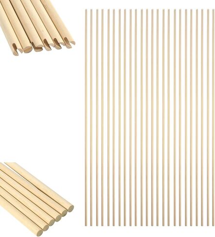 SHARROW Wooden Arrow Shafts 31 Inch 8mm, Straight Wooden Shafts for Archery, 12/24 Pack DIY Arrow Making Shafts Compatible with Recurve Bow, Longbow & Target Arrow Use in Kuwait