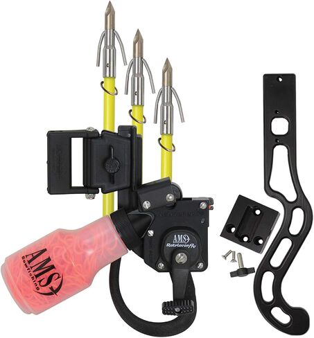 مجموعة AMS BOWFISHING Crossbow Carp Kit: Retriever Pro 610R-12، M109 Sleek X Mount، 3 مسامير الفوضى AX5803، اليد اليمنى (610-XKIT-RH) in Kuwait