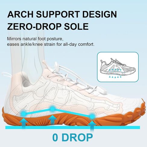 ELETON Barefoot Shoes Women Men Hiking Water Shoes Wide Toe Box Zero Drop | Non-Slip Lightweight Running Walking Grounding Workout Footwear, Quick-Dry Beach Pool Swim River Gym Sneakers Unisex in Kuwait