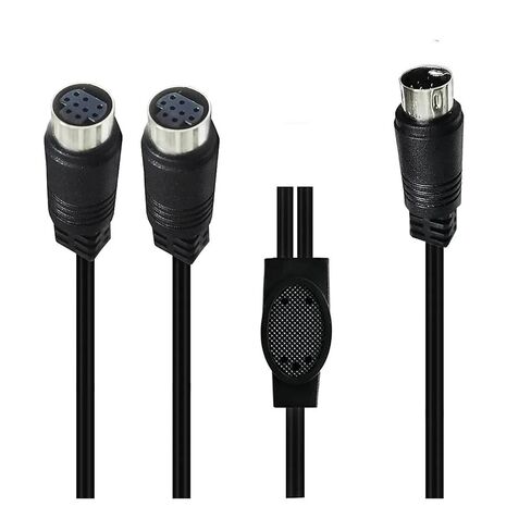 سلك محول M1ni DIN 9-Pin Splitter Y، سلك صوت/فيديو M1ni Din 9 Core، جهاز فك التشفير S-Video 0.5 متر in Kuwait