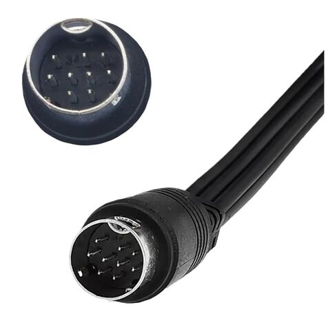 9PIN S-Video ذكر إلى 3RCA أنثى طرفية أحمر، سلك تلفزيون أصفر M1ni DIN9Pin إلى 3RC A Mother in Kuwait