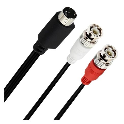 سلك 1.5 متر S-Video M1ni DIN 4Pin ذكر 'Y' MD 4P إلى 2BNC أنثى يستخدم لأنظمة المراقبة، وصناديق الاستقبال التلفزيونية، وبطاقات الالتقاط (أنثى، 0.25 متر) in Kuwait