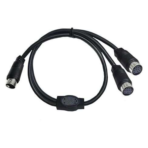 0.5 متر S-Video M1ni DIN 9pin الفاصل ذكر إلى 2 سلك محول أنثى، لـ DVR/PVR، DVD الصوت/الفيديو فك التشفير in Kuwait