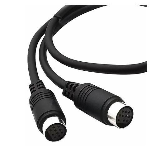 S-Video M1ni DIN 10Pin Y-Type ذكر إلى TY>pe 2 سلك إدخال محول أنثى لأجهزة التلفاز والشاشات وأجهزة العرض وأجهزة استقبال الفيديو، إلخ in Kuwait
