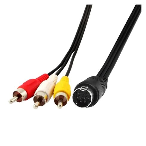 9 دبوس S-Video ذكر إلى 3 R/CA RGB TV HDTV سلك محول 1.8 متر سلك فيديو AV 9Pin للاتصال in Kuwait