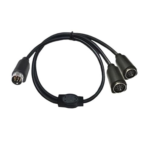 M1ni Din 8-Pin Splitter Y سلك محول 8 محفور السمعي/الفيديو S-Video فك التشفير الحبل 50 سنتيمتر in Kuwait