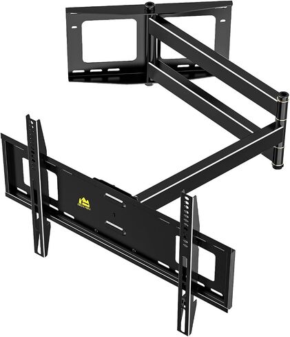 FORGING MOUNT Full Motion TV Wall Mount for 50-90 inch TVs, Heavy Duty Articulating Arm Holds 198 lbs with 43 Inch Long Extension, Fits Flat/Curved Screens, Max VESA 600x400mm in Kuwait