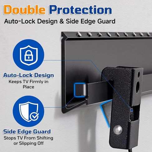 Auoace No Stud TV Wall Mount for 32–70 Inch TVs up to 130 lbs in Kuwait