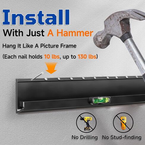 Auoace No Stud TV Wall Mount for 32–70 Inch TVs up to 130 lbs in Kuwait