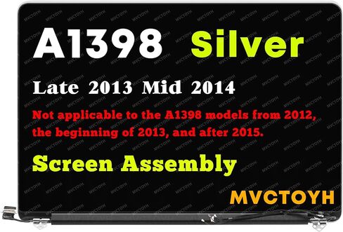 قطعة بديلة لجهاز MacBook Pro A1398 2015 LCD مجموعة شاشة فضية in Kuwait