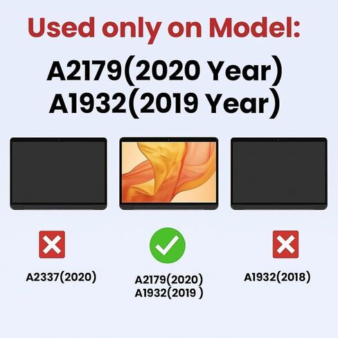 Screen Replacement for MacBook Air 13.3" A1932 2019/A2179 2020 Display-Gold in Saudi Arabia