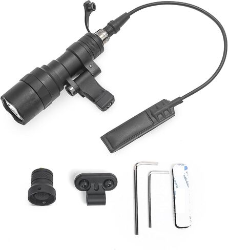 NOBUHIRO NOB#300C 300 Lumens Tactical Flashlight, 2 Rotating Base, 2 Switches in Kuwait
