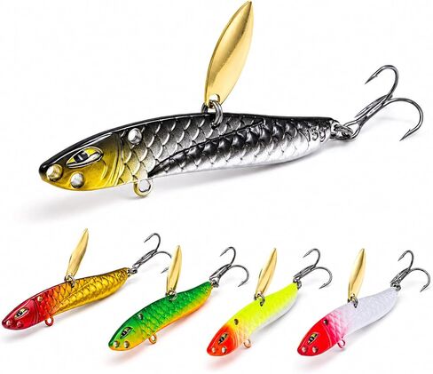 5PCS Metal Jig Fishing Lures with Box, 0.53oz for Bass & Trout in Saudi Arabia