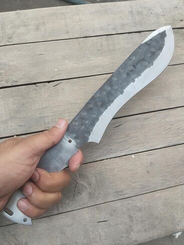 Hand Crafted High Carbon 14" Stainless Steel Forged Jungle Machete, Blank blade, Hunting Knife Machete, DIY Knife making Kit, Outdoor, EDC, Survival, Camping, Best Gift For all. Mac in Saudi Arabia