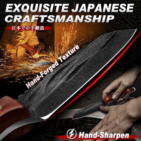 TIVOLI Japanese Tanto Fixed Blade Kitchen Utility Knife with Wood Handle in Kuwait