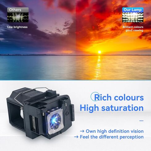 for Epson elplp85 PowerLite Home Cinema 3000 3100 3200 3500 3600e 3700 3800 3900 EH-TW6600 EH-TW6600W EH-TW6700 EH-TW6700W EH-TW6800 EH-TW7000 EH-TW7100 Projector Replacement Lamp Bulb in Saudi Arabia