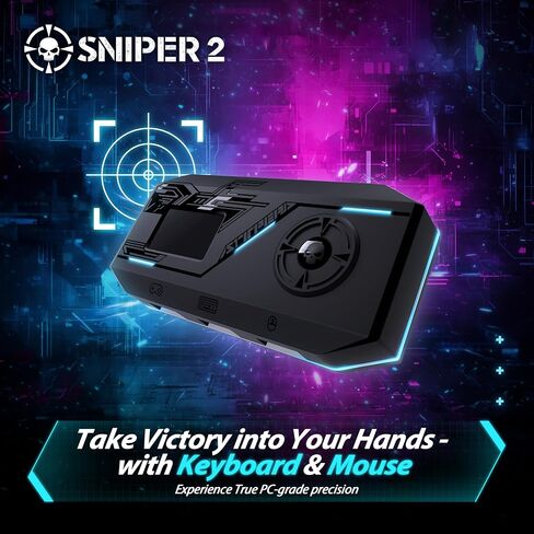 Brook Sniper 2 Keyboard and Mouse Adapter for PS5 PS4 Xbox Series X|S Xbox One Switch Switch 2 PC Mobile – RGB Lighting, Smart Macro, Controller Tuning, OTA Update in Saudi Arabia