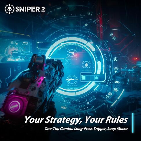 Brook Sniper 2 Keyboard and Mouse Adapter for PS5 PS4 Xbox Series X|S Xbox One Switch Switch 2 PC Mobile – RGB Lighting, Smart Macro, Controller Tuning, OTA Update in Saudi Arabia