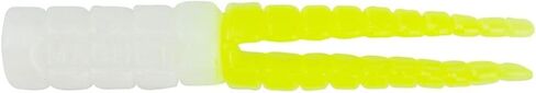 Crappie Magnet Split-Tail Grub Body - White Chartreuse - 50 Pack in Kuwait