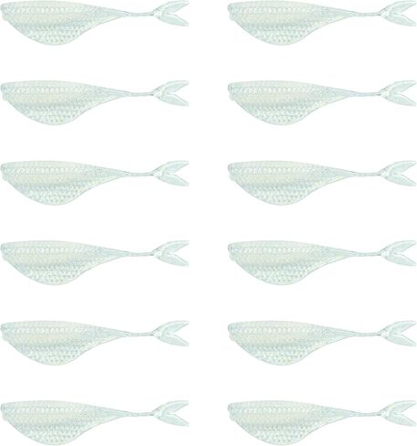 6th Sense – Clobber Minnow 2" – Soft Plastic Minnow – Crappie/Panfish Fishing – FFS Sonar Bait – (12 per Pack) Made in the USA in Saudi Arabia