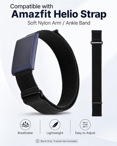 Bicep Band Compatible with Amazfit Helio Strap, 38cm Breathable Nylon Band in Kuwait