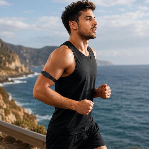 Bicep Band Compatible with Amazfit Helio Strap, 38cm Breathable Nylon Band in Kuwait
