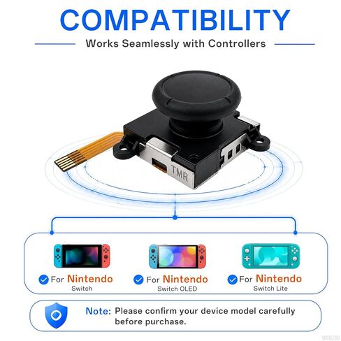 WCDZSU 2 Pcs TMR Joystick and Caps for Nintendo Switch LCD/OLED & Lite in Saudi Arabia