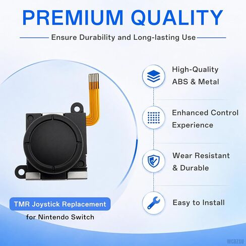 WCDZSU 2 Pcs TMR Joystick and Caps for Nintendo Switch LCD/OLED & Lite in Saudi Arabia