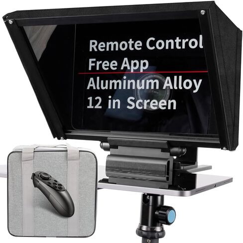 12" Portable Teleprompter for Tablet & DSLR Camera with APP Remote in Saudi Arabia