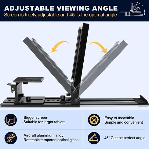 12" Portable Teleprompter for Tablet & DSLR Camera with APP Remote in Saudi Arabia