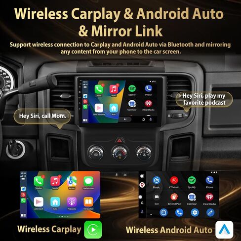 Android 13 Car Radio for Dodge Ram 1500/2500/3500 2013-2019 [4Core+32GB] in Saudi Arabia