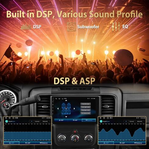 Android 13 Car Radio for Dodge Ram 1500/2500/3500 2013-2019 [4Core+32GB] in Saudi Arabia