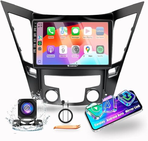 لسيارة Hyundai Sonata 2011-2014 CarPlay Android Auto Autoradio سيارة ملاحة ستيريو راديو GPS 9 بوصة IPS شاشة لمس وحدة رأسية تابلت إذا كان ذلك ممكنًا رباعي النواة 2G+64G in Kuwait