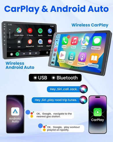 Car Radio for Honda CRV 2012-2016: Car Stereo with Wireless Carplay Android Auto,10inch 1280 * 800 HD IPS Touch Screen Bluetooth GPS WiFi RDS FM Radio SWC 1080 AHD Backup Camera in Saudi Arabia