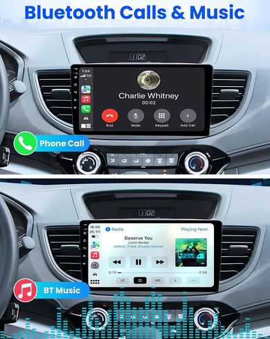 Car Radio for Honda CRV 2012-2016: Car Stereo with Wireless Carplay Android Auto,10inch 1280 * 800 HD IPS Touch Screen Bluetooth GPS WiFi RDS FM Radio SWC 1080 AHD Backup Camera in Saudi Arabia